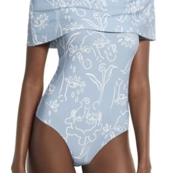 NWT CRISTINA MARTINEZ OFF THE SHOULDER BODYSUIT SIZE S - Picture 2 of 6